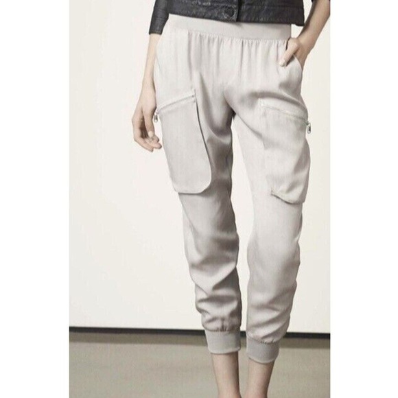 ATM Anthony Thomas Melillo Pants - Worn once- ATM XS Tencel Joggers with Zipper Pockets‎